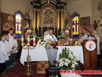 Uroczyste pożegnanie księdza Leona Strzelczyka z parafią w Łobudzicach